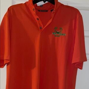 Cutter & Buck Orange Polo with Green Embroidery